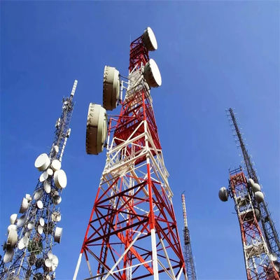 30m Torre de rejilla autoportante para comunicaciones GSM Torre hecha de acero angular