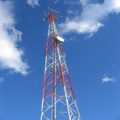 Mast Pylon Ferro angular de 3 patas Telecomunicación Torre de acero angular 20 30 40 45 50 55 60 M