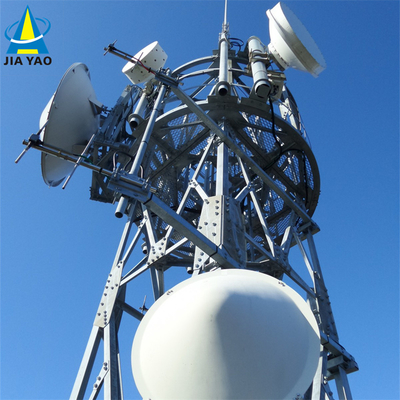 Mast Pylon Ferro angular de 3 patas Telecomunicación Torre de acero angular 20 30 40 45 50 55 60 M
