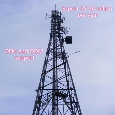 30m Torre de rejilla autoportante para comunicaciones GSM Torre hecha de acero angular