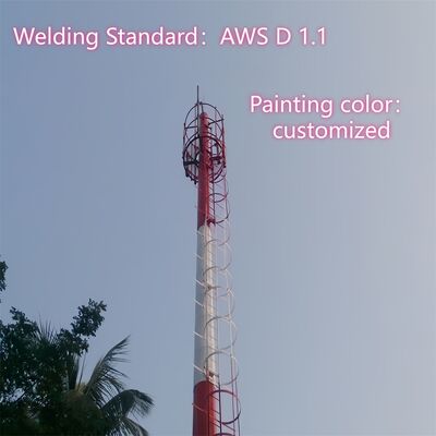 Antenna de teléfono móvil Wifi de hierro Torre 25m 40m Alturas Red de comunicación móvil GSM