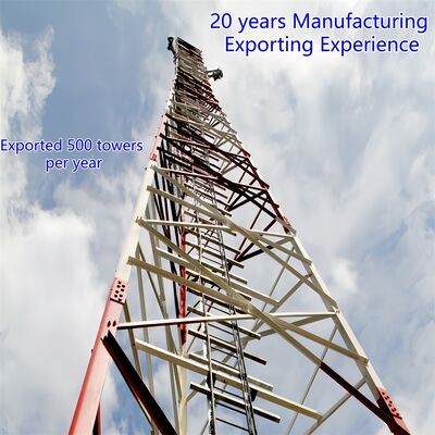 5 10 15 20 25 30 M de auto-apoyo acero angular galvanizado con 3 patas torre