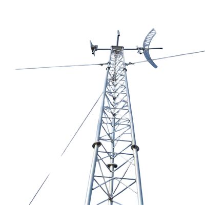 Torre de comunicación de microondas de acero tubular 20- 80M 3 piernas