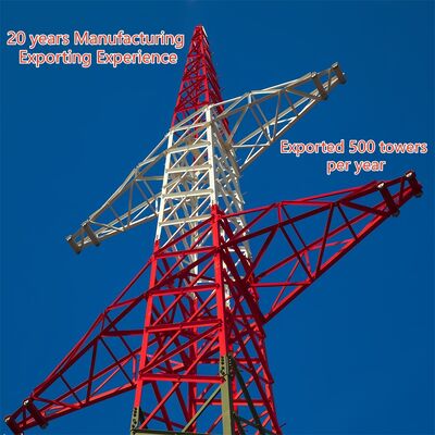 Torre de transmisión de energía de acero galvanizado duradero 66KV 132KV Mast de red eléctrica de circuitos múltiples