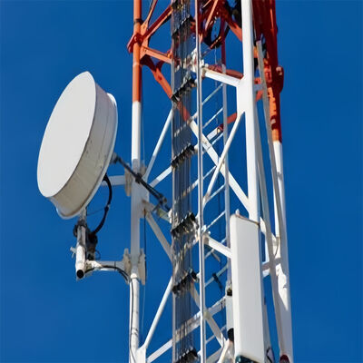 Acero sin costura tubular de 3 patas 20 30 40M Galvanizado 5G GSM Cdma Isp Torre de telecomunicaciones