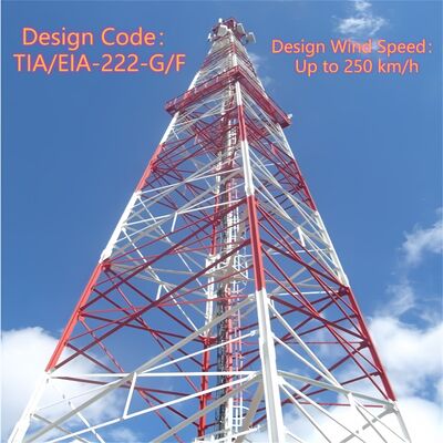 Torre de acero angular de 4 patas duradera con tuercas de pernos y soldadores que cumplen con las normas ISO 898 y DIN 7990 para la fiabilidad mecánica