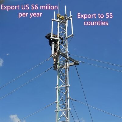 Torre de alambre de alambre diseñada para cumplir con los códigos de diseño EN 1993 3 1 que garantizan el cumplimiento de las normas europeas de acero estructural