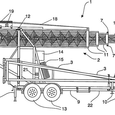 Torre telescópica 15-30M Camión de acero galvanizado montado Antena de comunicación 40M/S A prueba de viento