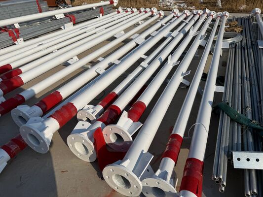 Torre Tubular de Acero de 3 Patas Adecuada para Diversos Usos Industriales con Materiales Resistentes a la Corrosión