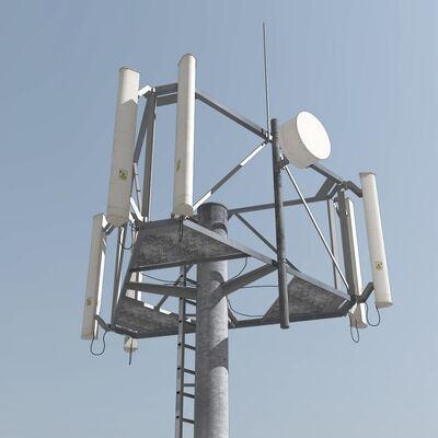 Monopole Tower Telecom Estructura de acero Código de diseño TIA EIA 222 G F Velocidad del viento Hasta 250 kmh Fuerza de rendimiento 355 Mpa