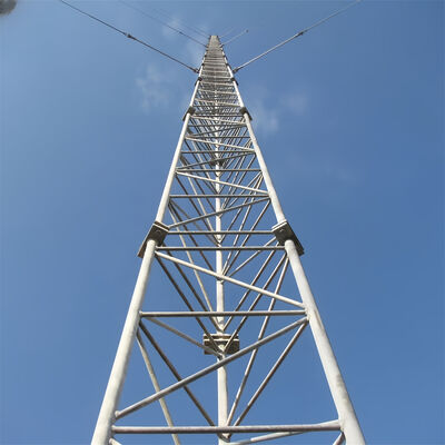 15m-60m Torre de alambre guiado estándar de la OACI para navegación y comunicación en tierra