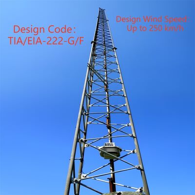 15 23 31M Torre de telecomunicaciones tubular de acero galvanizado de bajo mantenimiento y 3 patas para exteriores 5G 4G Wifi rural
