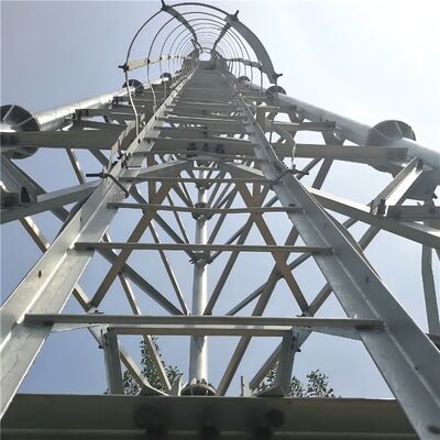 15 23 31M Torre de telecomunicaciones tubular de acero galvanizado de bajo mantenimiento y 3 patas para exteriores 5G 4G Wifi rural