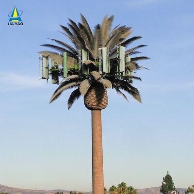 13 19 25M Área de Parque Árbol Biónico Torre de Telecomunicaciones Satelital 5G 4G de Acero Camuflado Autoportante para Exteriores