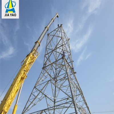 La torre de antena del panel solar de respaldo de batería galvanizó el acero 15 25 torre de las telecomunicaciones de la emergencia de los 30M 5G 4G