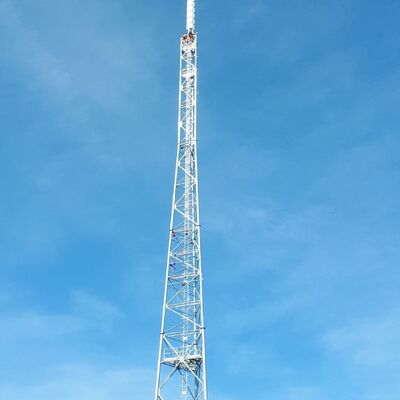 15 25 35M señal múltiple 3 patas tubulares de acero galvanizadas autosuficientes al aire libre 5G 4G Wifi Radio Torre de telecomunicaciones