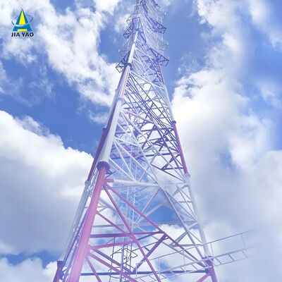 17 27 37M 3 Piernas Tubulares de acero galvanizado de banda múltiple exterior 5G 4G Microondas Mast de comunicación de señal de televisión