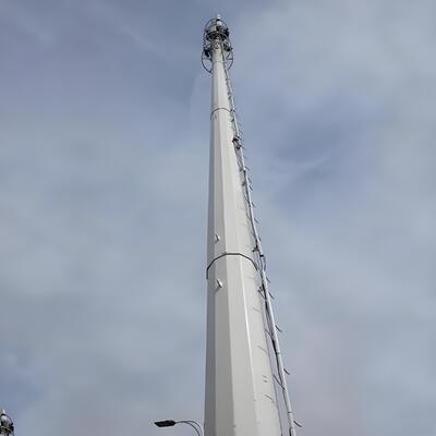 20 28 los 36M ajardinan el palo escénico tubular de la comunicación de la ciudad al aire libre galvanizada monopolar de la microonda 5G 4G
