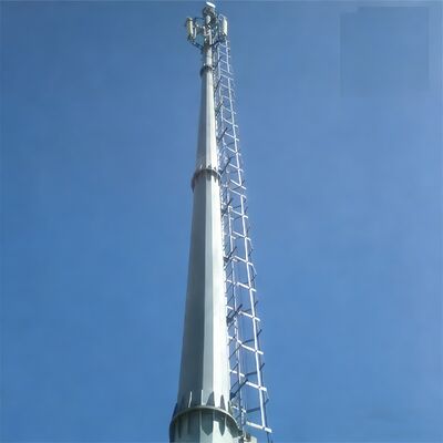 11 17 torre de comunicación compacta al aire libre de acero galvanizada tubular monopolar eficiente del espacio de los 23M 5G 4G Wifi