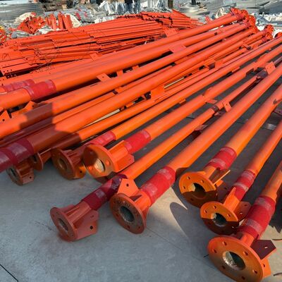 Torre de acero tubular de 3 patas de alta resistencia de 45 m con alta resistencia al impacto adecuada para torres de seguridad y microondas de telecomunicaciones