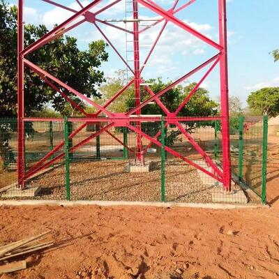 IP66 Dust-Proof 3 Leg Angular Steel Communication Tower For Desert Arid Region