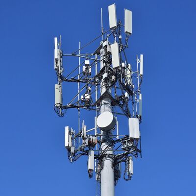 torre monopolar sellada IP68 de los 20M los 30M resistente a la corrosión para el área de niebla salina costera
