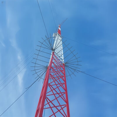 Wireless IP67 Waterproof Guyed WireTower Anti-Rust For Rural Off-Grid Communication