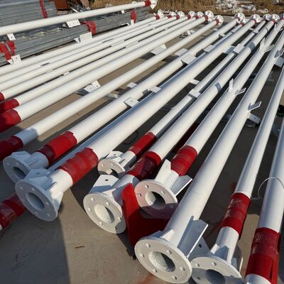 3 Legged Tubular IP67 Waterproof Galvanized Steel Telecommunication Tower For Offshore Marine Environment