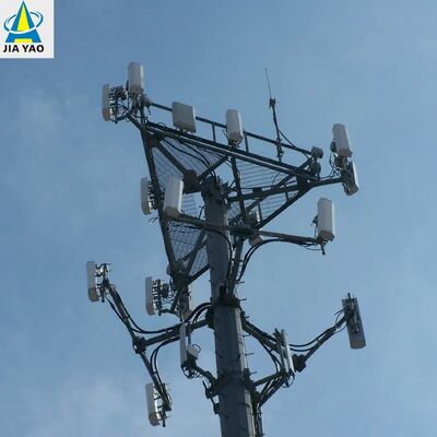 resistente a las inclemencias del tiempo de la torre monopolar de la alta durabilidad de los 20M los 30M para el despliegue a largo plazo al aire libre