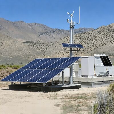 20M 30M Wind Solar Hybrid Supported Communication Tower For Renewable Energy Base Station