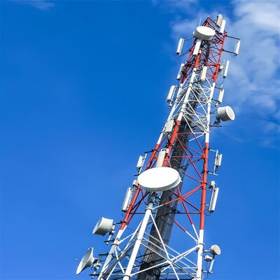 torre resistente sísmica de las telecomunicaciones de la montaña tubular de 3 patas del 18M los 42M antichoque del nivel 9 para el área de gran altitud