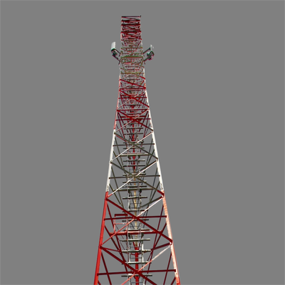 acuerdo Legged resistente a la corrosión de la torre de antena del ángulo de los 40M para el uso del sitio estrecho