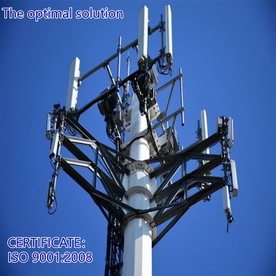 Torre de acero resistente a la intemperie de 30 m para un rendimiento de señal superior
