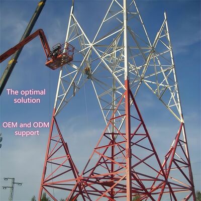Torre de comunicación Legged resistente a las inclemencias del tiempo de los 48M para construir