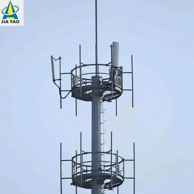 Torre monopolar de protección contra rayos de 30M para la estación base del centro comercial 5G