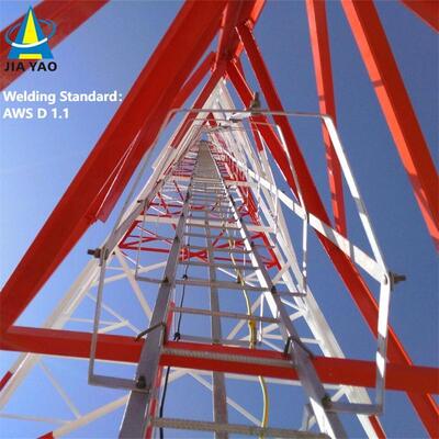 Torre de acero patas modular galvanizada en inmersión caliente de 3 ángulos para la red privada 5G