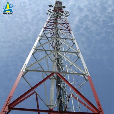 Torre de acero Legged del ángulo del acero 3 de la intemperie de los 42M para la cobertura de la señal de la carretera