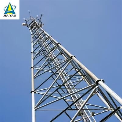 42M Q355 Steel Vibration Resistant 3 Tube Telecom Tower For Signal Station
