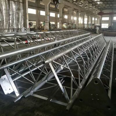 38M Guyed Wire Steel Tower Hot Dip Galvanized For Long Distance Microwave