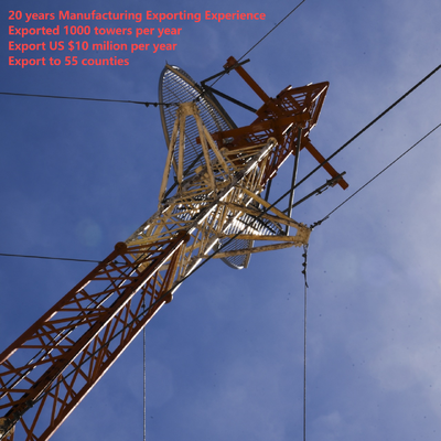 Custom Height Guyed Tower Cost Effective For Rural Broadcast Signal
