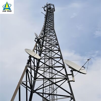 Torre Legged desmontable galvanizada en inmersión caliente de 3 50M rentable para las telecomunicaciones del área minera