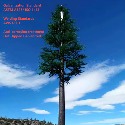 12 22 torre de comunicación biónica de acero del árbol de 30Meter Q355 para el paisaje municipal urbano