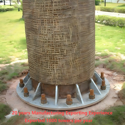 Torre monopolar de árbol biónico realista de 32M para telecomunicaciones de comunidad residencial