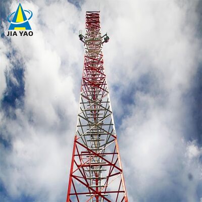 35 48 coste bajo de la fundación de la torre de acero del ángulo de 3 patas del acero Q355 de los 53M para la cobertura del pueblo 5G
