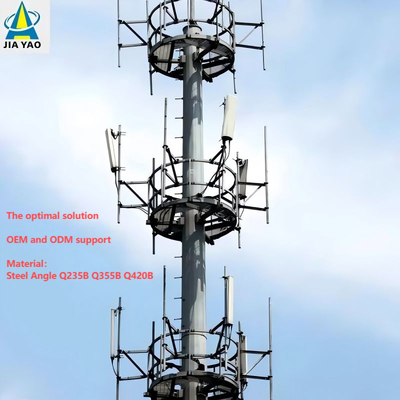 Torre monopolo galvanizada en caliente de 22 metros para incubadoras de empresas Park Telecom
