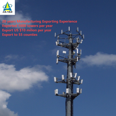 Torre monopolo galvanizada en caliente de 22 metros para incubadoras de empresas Park Telecom
