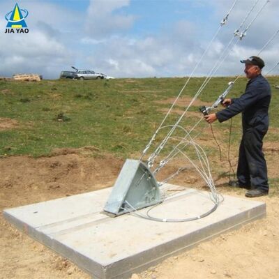 Torre erecta rápida del alambre de los 38M Guyed para la comunicación del socorro en casos de desastre de emergencia