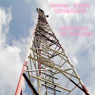50M  Hot-Dip Galvanized 3-Legged Angular Modular Bolt Connection Steel Village Wireless Signal Lattice Tower