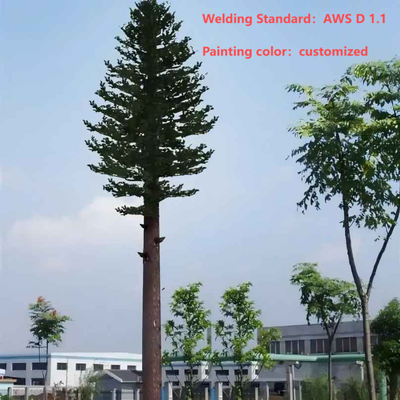 Torre de pino biónico camuflada ecológica para red inalámbrica 5G Integración estética Fábrica de mástil de comunicación de palmera biónica