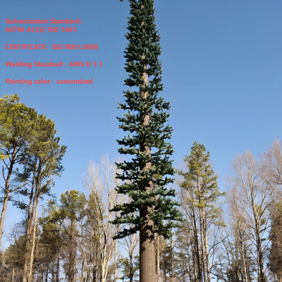 Torre de pino biónico camuflada ecológica para red inalámbrica 5G Integración estética Fábrica de mástil de comunicación de palmera biónica